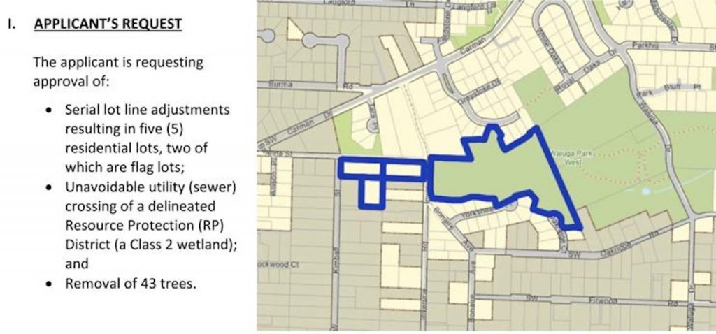 Court petition complicates Lake Oswego West Waluga Park sewer extension appeal process